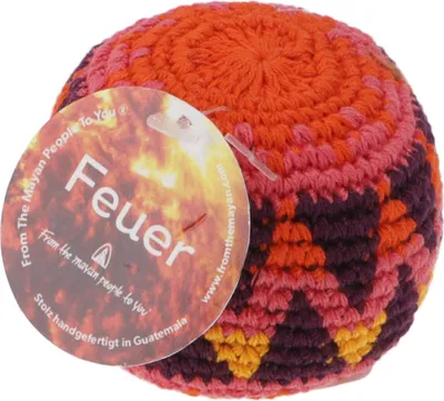 Produktbild von Jonglierbälle, Häkelbälle 6,5 cm Elements - Feuer (1 Stk.), Polyester,Baumwolle, Brettspiele & Geschicklichkeitsspiele