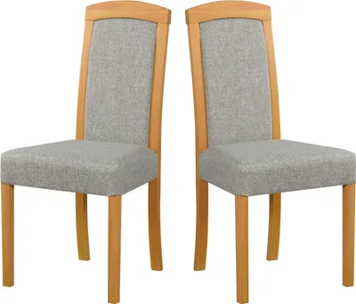Image de Chaise de salle à manger, bois de chêne massif Chaise Chaise de cuisine - Set 2x Roma 7, grandson