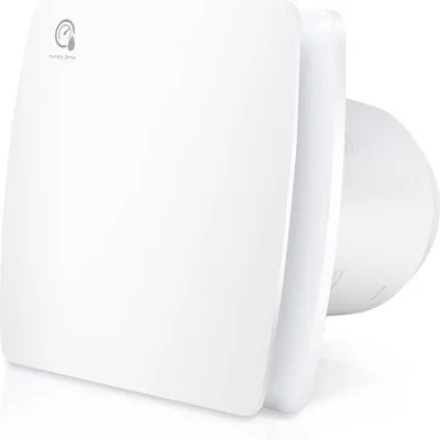 Immagine prodotto di Umidificatore con sensore di umidità, timer e , Ø 150 mm, deflettore antiriflusso, ventilatore da parete