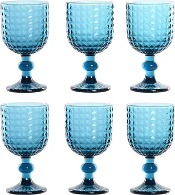 Obrázek produktu pro Sada sklenic Home ESPRIT Blue Crystal 260 ml (6 kusů)