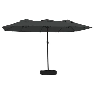 Immagine prodotto di vidaXL Ombrellone doppio antracite 449x265 cm