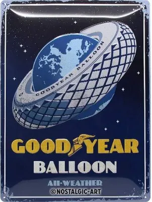 Produktbild von Nostalgic-Art - Blechschild 30 x 40 cm - GOOD YEAR  - Balloon