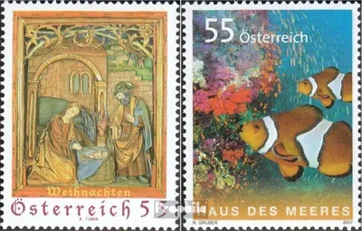 Produktbild von Briefmarken Österreich 2007 Mi 2693,2694 (kompl.Ausg.) gestempelt Weihnachten