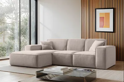 Produktbild von Kaiser Möbel Ecksofa L-Form Siena Stoff Maloy Dunkelbeige Links