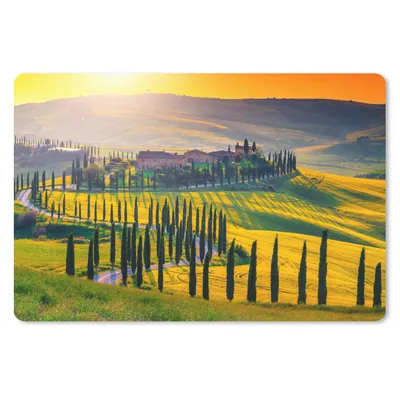 Produktbild von MuchoWow® Mauspad Mousepad Gras - Sonne - Hügel - Landschaft 27x18 cm - Mousepads - Maus Mat - Pad - Mausunterlage - Büroartikel - Desk Matten
