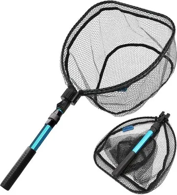 Produktbild von Faltbares Aluminium-Anti-Rutsch-Fischernetz - 110 cm - für Erwachsene und Kinder