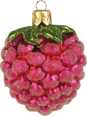 Produktbild von Christbaumschmuck Glas Himbeere 4cm pink