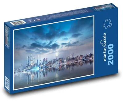Obrázok produktu pre Puzzle 2000 Nočné mesto s mrakmi - martinpuzzle