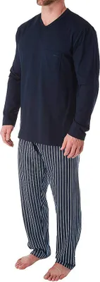 Produktbild von Calida CALIDA Herren Relax Imprint Zweiteiliger Schlafanzug blau 1415-80-00374