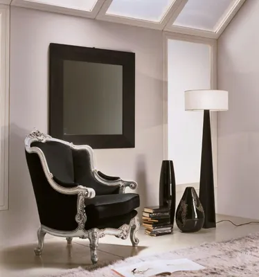 Produktbild von Klassischer Design Sessel Luxus Design Möbel Textil Wohnzimmer Wohnzimmer neu