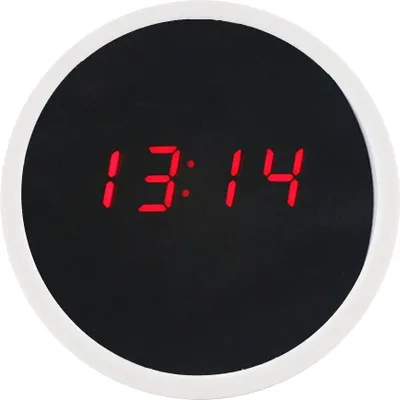 Obrázek produktu pro Vynikající digitální LED stolní budík se zrcadlovým povrchem a 24hodinovým zobrazením (bílý)