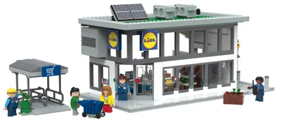 Produktbild von LUPILU Clippys Bausteine Set Konstruktionsspielzeug Lidl Filiale 929tlg