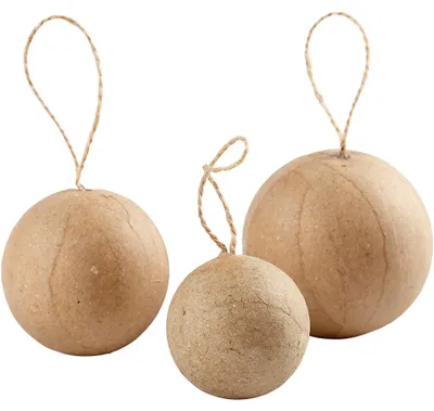 Immagine prodotto di Creativ Company CC Ornamenti natalizi in cartapesta 4-6 cm 6 pezzi