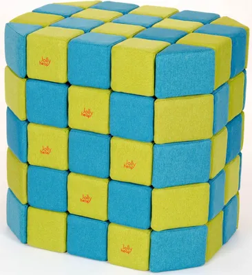 Produktbild von Magnetische Bausteine JollyHeap® - pädagogisches Spielzeug - Blau/Grün