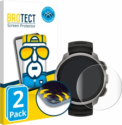 Produktbild von 2x BROTECT Fullscreen Schutzfolie für Suunto Ocean Displayschutz Folie Fullcover Klar Transparent