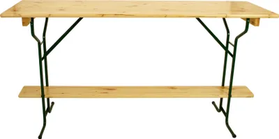 Produktbild von DEGAMO Bartisch Stehtisch BAMBERG 70x220cm klappbar, Metall + Holz lackiert
