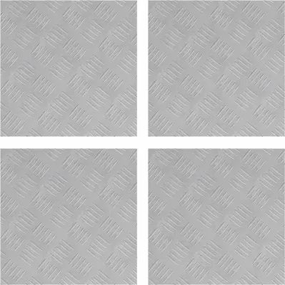 Obrázok produktu pre vidaXL Schodíkové kroky, 4 ks, 40 x 40 cm, strieborné, hliník, štvorcové