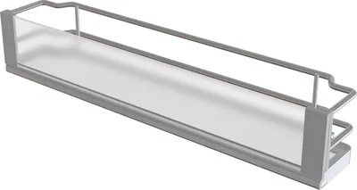 Immagine prodotto di VS SUB Set di ripiani laterali Artline 90° KB 150 mm argento/bianco/vetro satinato