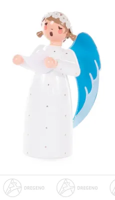 Immagine prodotto di Angelo in piedi con pentagramma, altezza circa 7 cm, NUOVO