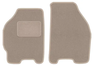 Productafbeelding van Velours voormatten voor FIat Punto II 1999-2010 (hatchback) – 2-delig, beige, op maat – Wielganizator LUX