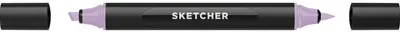 Produktbild von Molotow Twinmarker Sketcher brush+chisel PL195 lavendel mittel