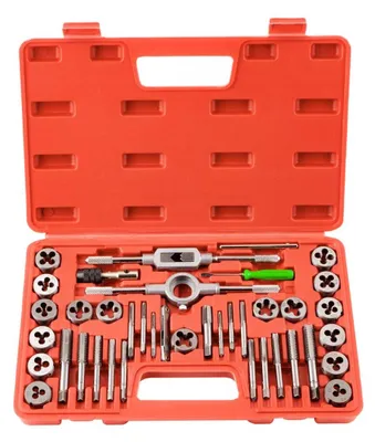 Gewindeschneid-Set 40-teilig, metrisch M3-M12, mit Werkzeug