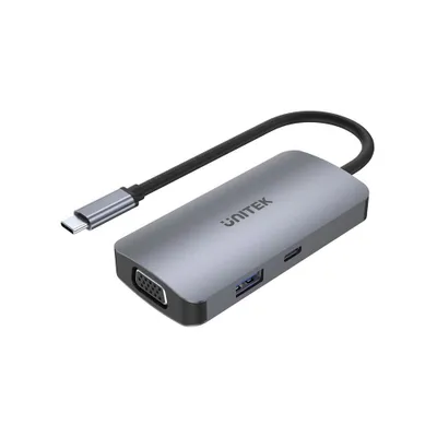 Image de Unitek Hub Usb-C Usb 3.1 Mst 2X Hdmi Vga Pd 100W