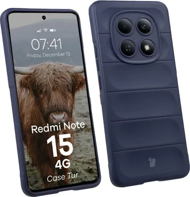 Produktbild von Robuste Handyhülle für Xiaomi Redmi Note 15 4G, Bizon Case Tur, Dunkelblau