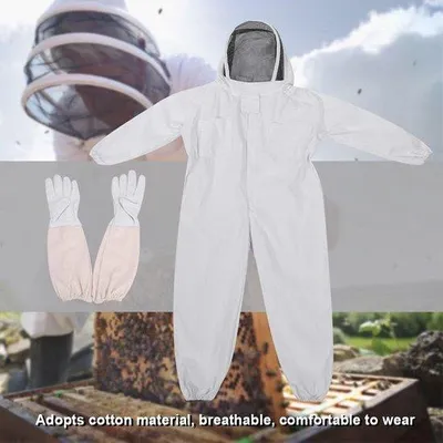 Produktbild von Professioneller Schutzanzug für die Imkerei – XL – Handschuhe – Imkerausrüstung.