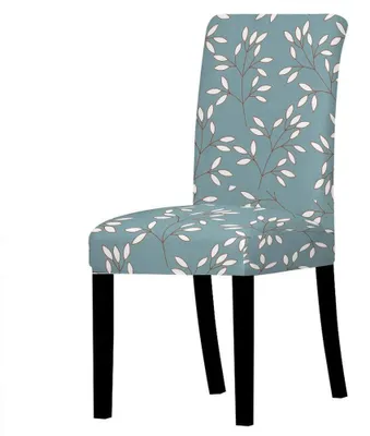 Produktbild von Set aus 4 Stretch-Esszimmerstuhlhussen mit Blumenmuster