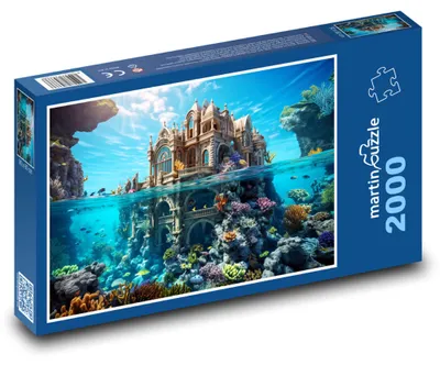 Zdjęcie produktu dla Puzzle 2000 Dom pod powierzchnią morza - martinpuzzle