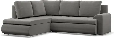 Produktbild von Links Ecksofa mit Schlaffunktion Foresta, Ottomane, Hellgrau