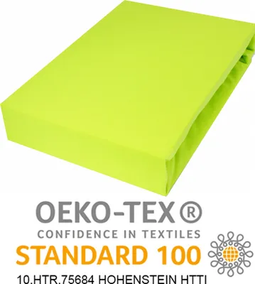 Produktbild von Spannbettlaken 80x180cm HELLGELB Jersey Spannbetttuch 100% BAUMWOLLE Bettlaken Laken