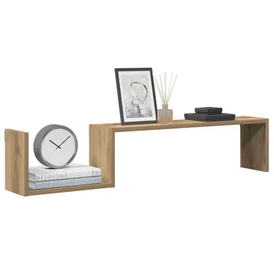 Produktbild von "im Angebot" Wandregale 2 Stk. Artisan-Eiche 100x15x20 cm Holzwerkstoff - Wandregale CC24265