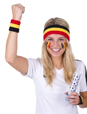 Produktbild von Schweißbänder-Set Belgien Fan-Accessoire - Einheitsgröße, KI-generiertes Bild