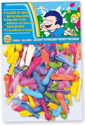 Obrázok produktu pre Vodné balóniky 100 kusov farebné - jedna veľkosť pre všetkých