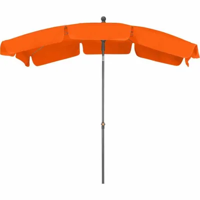 Image de SIENA GARDEN Parasol TROPICO polyester 210x140cm terracotta structure en tube d'acier anthracite
