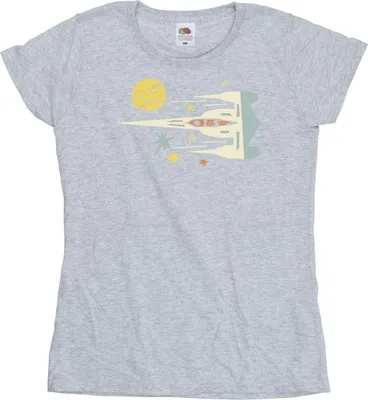 Produktbild von Star Wars - "The Mandalorian" T-Shirt für Damen BI43408 (S) (Grau)
