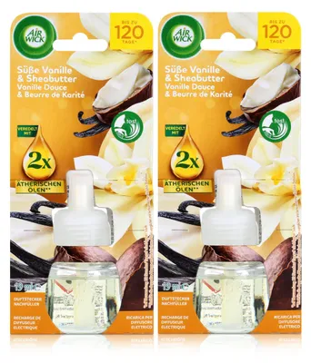 Produktbild von Airwick Aroma-Öl Nachfüller süße Vanille & Sheabutter 19ml Raumduft (2er Pack)