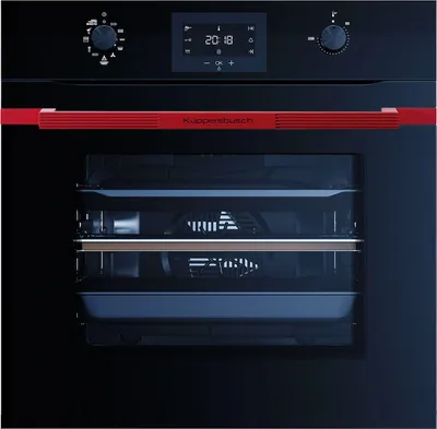 Produktbild von Küppersbusch BP 6332.0 SE8 K-Series.3 Pyrolyse Pizza-Backofen Schwarz/Hot Chili