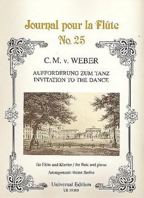 Produktbild von Aufforderung zum Tanzfür Flöte und Klavier