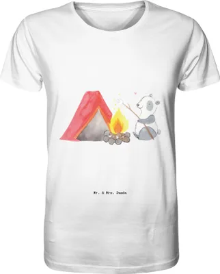 Produktbild von Mr. & Mrs. Panda T-Shirt Herren Panda Campen Größe XL - Weiß - Geschenk, Shirt, Zelten, Oberteil, gehen, Campingplatz, Tshirt, Herren-T-Shirt, Camping