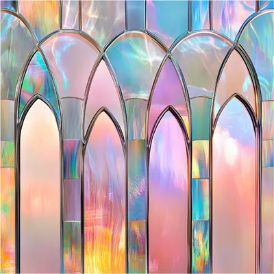 Produktbild von Statische Fensterfolie aus Buntglas, Sichtschutz, Sonnenschutz, glashaftend, wasserdicht, PVC, für Zuhause, Büro, Badezimmer, Fensterabdeckungsfolie