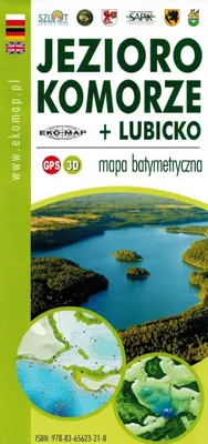 Immagine prodotto di Laghi Komorze e Lubicko. Carta batimetrica. EKO-MAP