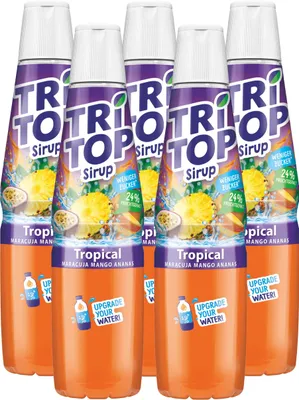 Produktbild von Tri Top Getränke-Sirup Tropical 600ml - Maracuja,  Mango, Ananas (5er Pack)