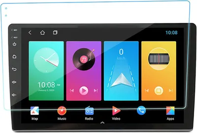 Produktbild von Displayschutzfolie gehärtetes Glas, 10 Zoll, Anti-Reflex, Anti-Fingerabdruck, für Navigationssysteme