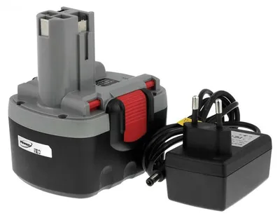 Image de Batterie pour Bosch Perceuse Visseuse PSR  VE-2 O-Pack Li-Ion Chargeur incl.