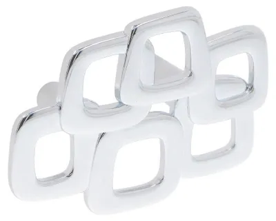 Produktbild von Griff für Möbel aus Zinklegierung, Lochabstand 32 mm, poliertes Chrom