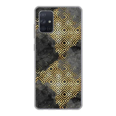 Produktbild von MuchoWow® Handyhülle Schutzhülle Hülle für Samsung Galaxy A51 Gold - Marmor - Muster Silikon Softcase Handy Hülle - Schutzabdeckung