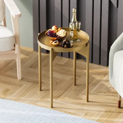 Produktbild von Skye Decor, Shb-002-B, Couchtisch, 100 % METALL, Gold, 44 x 44 x 57 cm